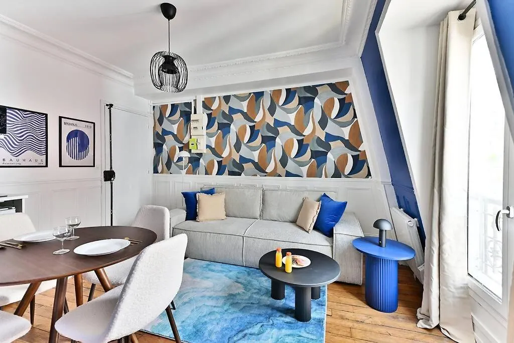 Appartement Paisible Centre De Paris - Bleu - II France